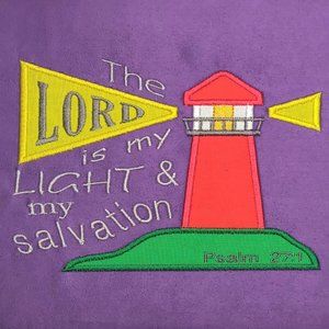 The Lord Is My Light! Kneeling Cushion! Also available In Blue.